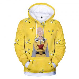 2020 Yellow One Punch Man 3D Print Hoodie