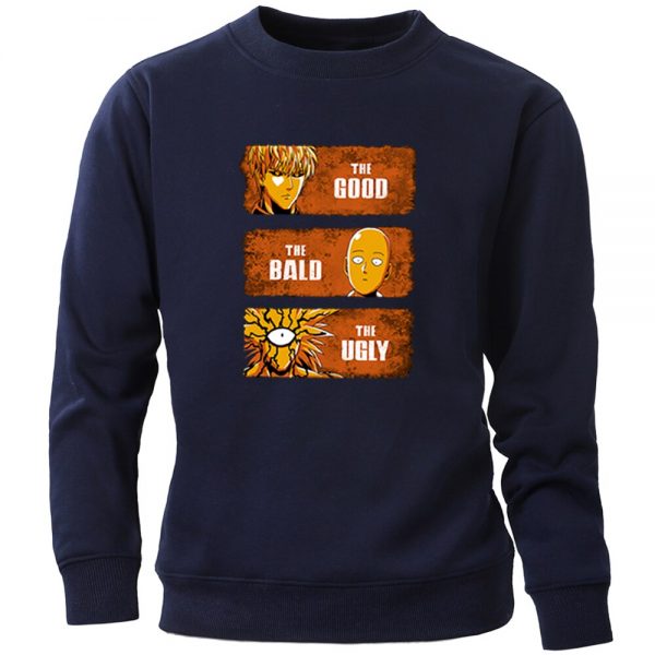 Japanese Anime One Punch Man The Bad The Good The Ugly Sweatshirt 2020 Autumn Winter Crewneck 1 - Oppai Hoodies
