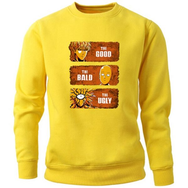 Japanese Anime One Punch Man The Bad The Good The Ugly Sweatshirt 2020 Autumn Winter - Oppai Hoodies